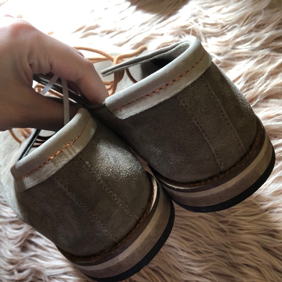 MODERN FICTION Perforated Suede Plain Toe Derby - Picture 4 of 9